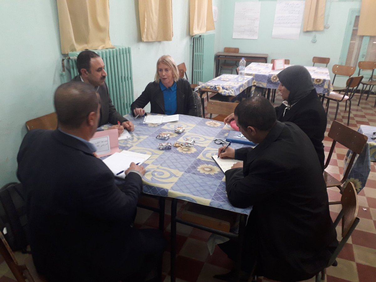 layeb_fares's tweet photo. End of day 1 feedback session, wherein #BritishCouncil UK experts feedback to project trained master trainers on their performance on training their fellow inspector colleagues
Overall feedback was great
most of them will now be preparing for day 2
#SupportingSchoolReformAlgeria https://t.co/boq57usNpH