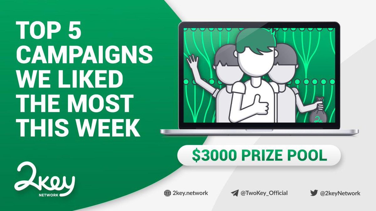 2keyNetwork's tweet image. 🏗️Our community has already created many interesting  Campaigns for our #2keyNetwork Inspiration #Contest

⬇These are the 🔝5 campaigns so far
2key.network/blog-posts/top…

⚠Our #2KeyContest2020 ends soon. Don`t hesitate to join, compete for #2KEY &amp;amp; $BTC 👆
#competition #win
