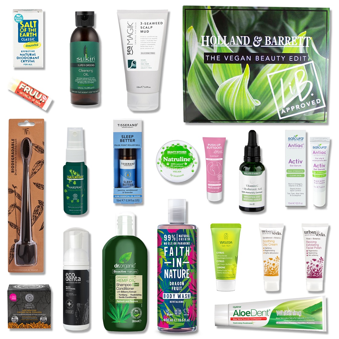 LatestInBeauty's tweet photo. Our FIRST EVER Vegan Beauty Edit is worth £120 and delivers 19 incredible products for just £30. That’s a MEGA 70% saving on the retail value and a chance to try the best products @holland_barrett has to offer🌱 https://t.co/HqAWsL4sqj #LoveLiB #Veganuary https://t.co/6OqsVup1NK