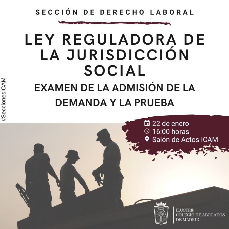 icam_es's tweet photo. La Sc de #DerechoLaboral de #SeccionesICAM nos trae esta semana una jornada enfocada en aspectos procesales de la #LRJS con Gloria Rodríguez Barroso, magistrada del Juzgado de lo Social nº15 de Madrid. Inscríbete ahora👉https://t.co/OCHMVpdTwu https://t.co/mfReLmNMBa