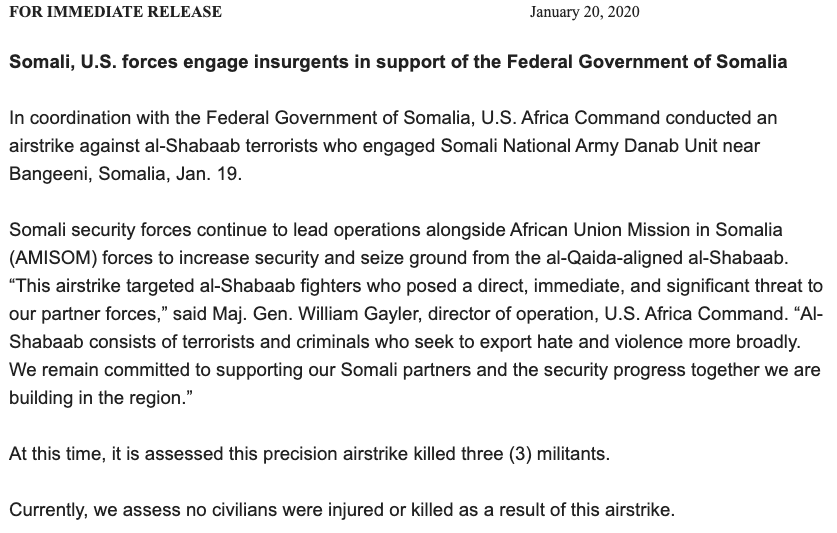 Meanwhile in Somalia (3 KIA)