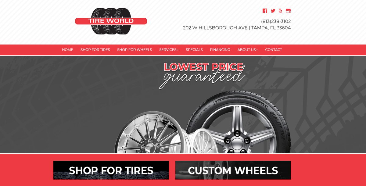 TireWorld1's tweet photo. Check out our new and improved website! Tire World is here to service your tire and auto repair needs! https://t.co/An9jeO5aBz https://t.co/P7tjNtkQWK