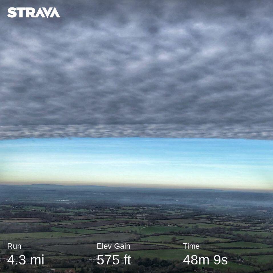 No #BlueMonday for me. Found my Happy Place up in the beautiful #SouthDowns. Blue Monday is bollocks anyway: a travel industry invention to sell more holidays. People with anxiety &amp; depression need support every day of the year. #BeKind
strava.app.link/D8NBV3bjp3