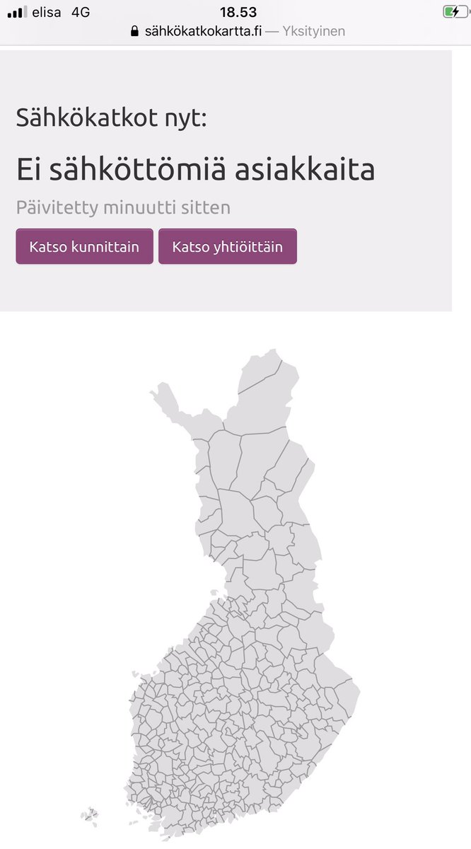 Energiateol's tweet photo. Jos sähkösi ovat poikki juuri nyt, kannattaa tarkistaa onko lasku maksettu https://t.co/H4PdiE85IC
