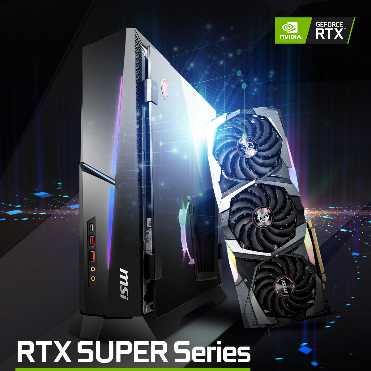 msiUSA's tweet photo. The Trident X Plus is now updated with Wi-Fi 6 and GeForce RTX Super Series graphics, which is 3 times faster Ethernet LAN and 25% faster than the original GeForce RTX 20 Series graphics!

Pre-order now on @BHPhotoVideo:
https://t.co/matnW0JV4P

#TridentX #GeForceRTXSuper #WiFi6 https://t.co/nVbqME4hdK