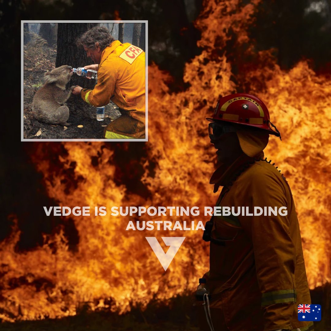 vedgenutrition's tweet photo. Our promise is to donate 1% of total sales to animal and agricultural relief. We hold Australia extremely close to our hearts. The Australia bush fires have been absolutely devastating and we all need to do something about it...⁠

See Instagram for details. https://t.co/0srMqxPjyc