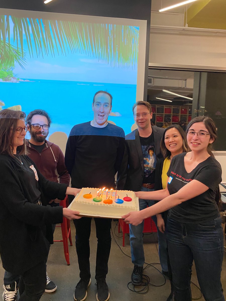 We like to code here at <a href="/TrackTik/">@tracktik</a> - anytime of day! Thank you <a href="/jsmontreal/">JavaScript Montreal</a> for letting us host your 10th anniversary #Meetup. Cheers to you for the knowledge and laughter exchanged. #Javascript #code 💻💻