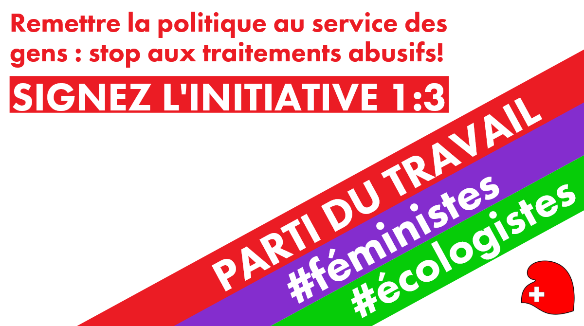 pdtgeneve's tweet photo. ⛔️Stop aux rémunérations abusives des membres des exécutifs!

📢Avec l'initiative 1:3, le Parti du Travail veut que les élus fassent passer les intérêts de la population avant leur carrière.

🔴https://t.co/nP9tYrjPWd https://t.co/OVbAsFGzcm