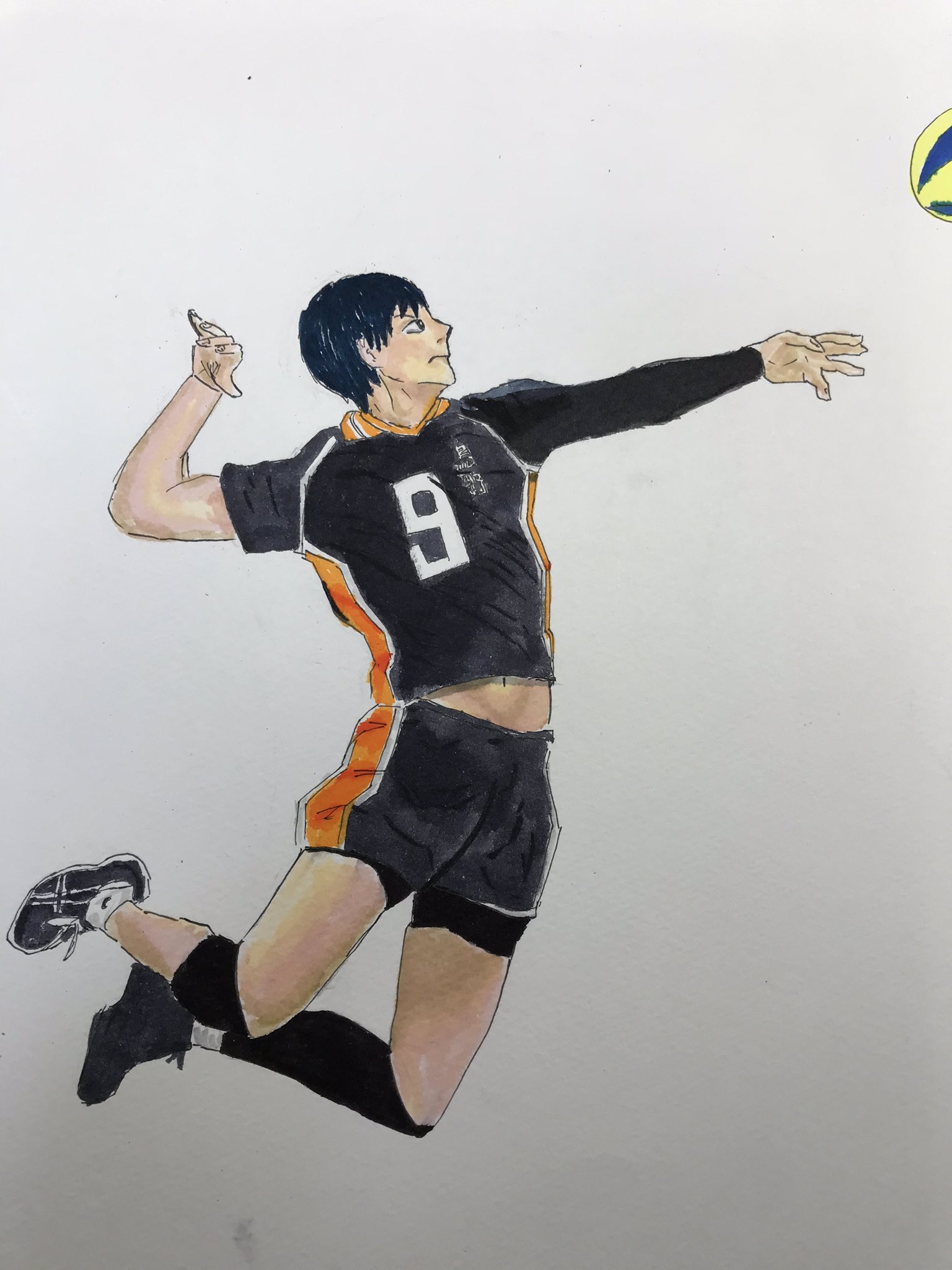 Twitter 上的 Kenshi 影山描いたぁー 柳田選手のフォーム見ながら描いたけどムズすぎる かっこよく描ける古舘春一先生マジで尊敬やわ ｵﾚﾉ3時間ｸｵﾘﾃｨ ハイキュー 影山飛雄 バレー イラスト オリジナルイラスト 絵描きさんと繋がりたい T Co