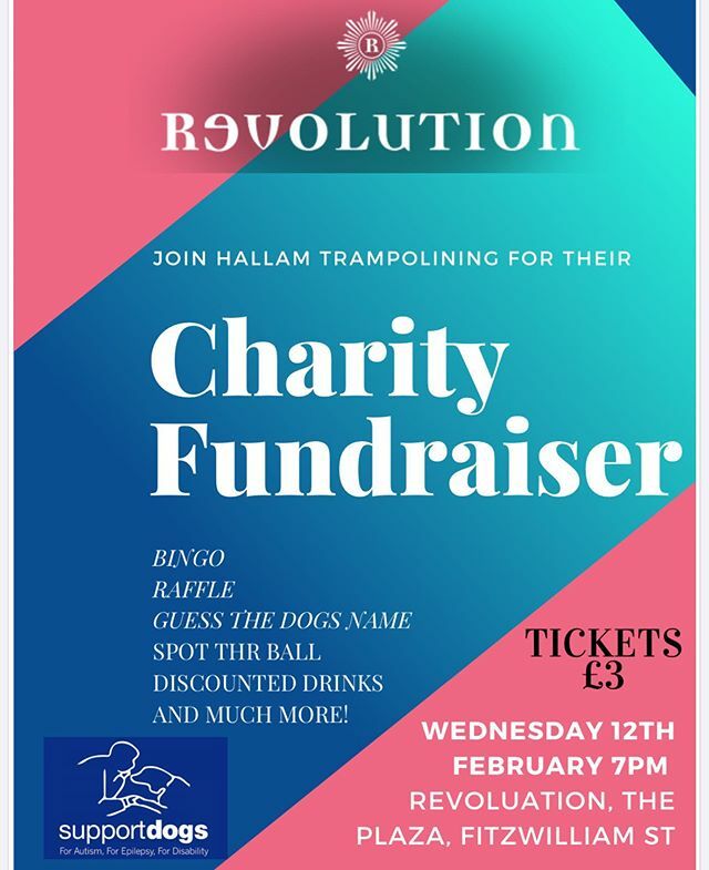 In February we are going to be holding a big fundraising event at vodka revolution for our chosen charity the support dogs. 
These dogs aren’t your typical blind dogs and instead support people suffering with epilepsy, autism and other disabilities. Some… ift.tt/2v909dR