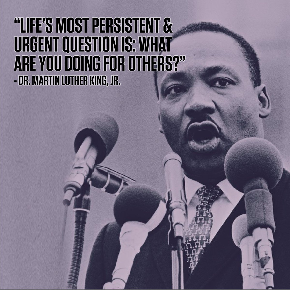 Today, we honor the legacy of Dr. Martin Luther King, Jr. and reflect on how we can make a positive change in our lives and on those around us. Remember to always think of the rights and feelings of others rather than your own. #MLKDay