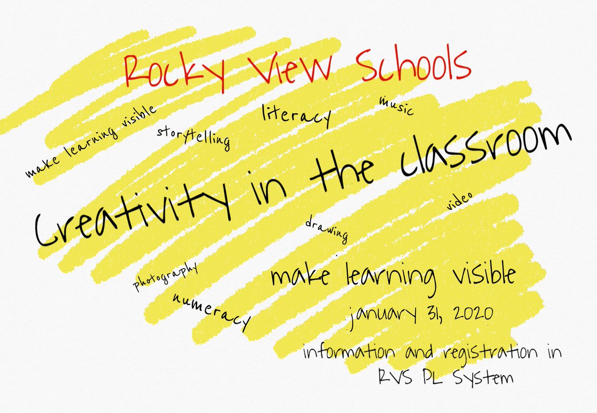jkolle's tweet photo. Registration is open for "Creativity in the Classroom" Jan 31! Use music, video, images and drawing to Make Learning Visible in your school. #rvsed #EveryoneCanCreate https://t.co/rtMje9HBaP https://t.co/FbvCm52D3g