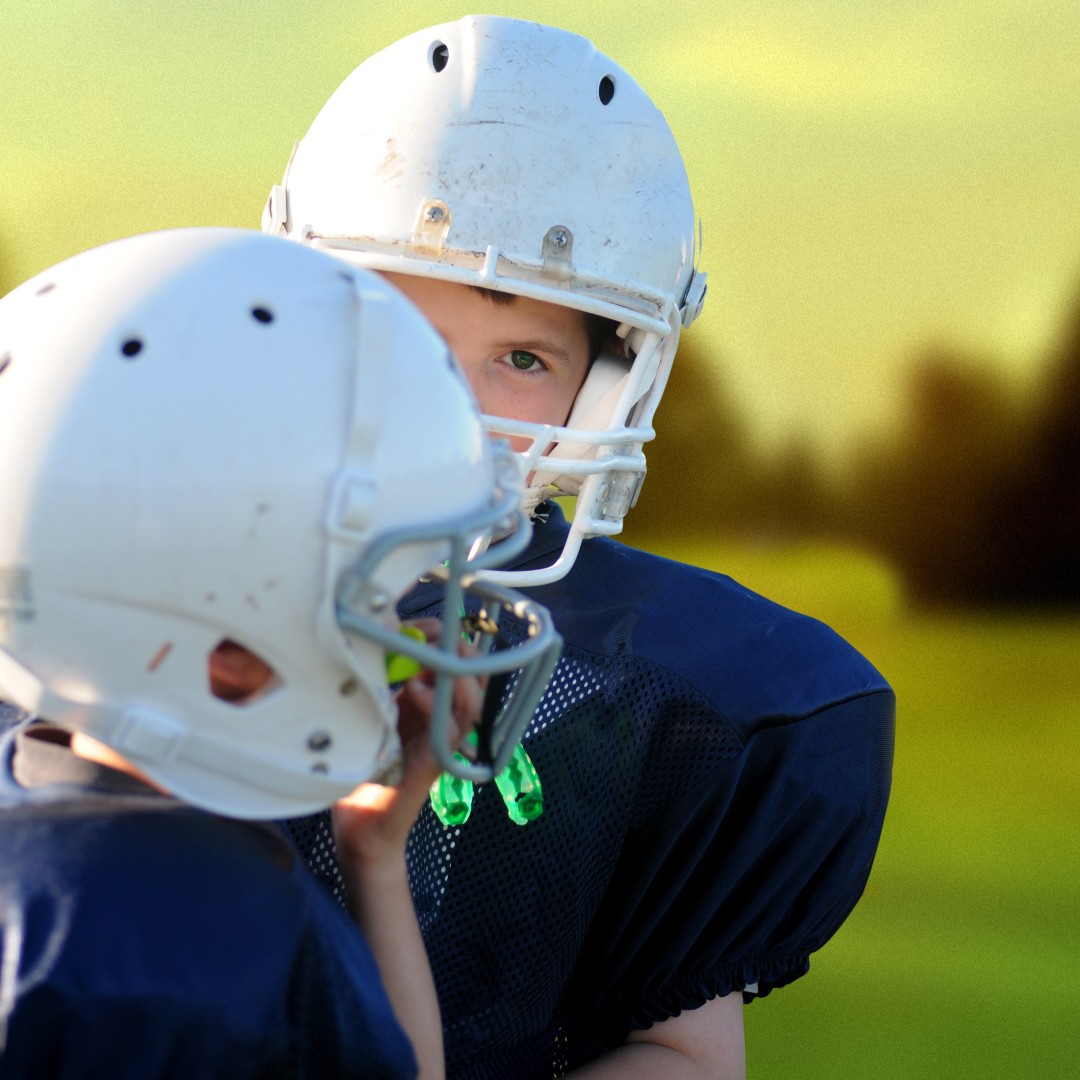 NOTHING SPOILS the fun of sports like an injury. Protect your teeth by wearing face protection and a mouthguard!