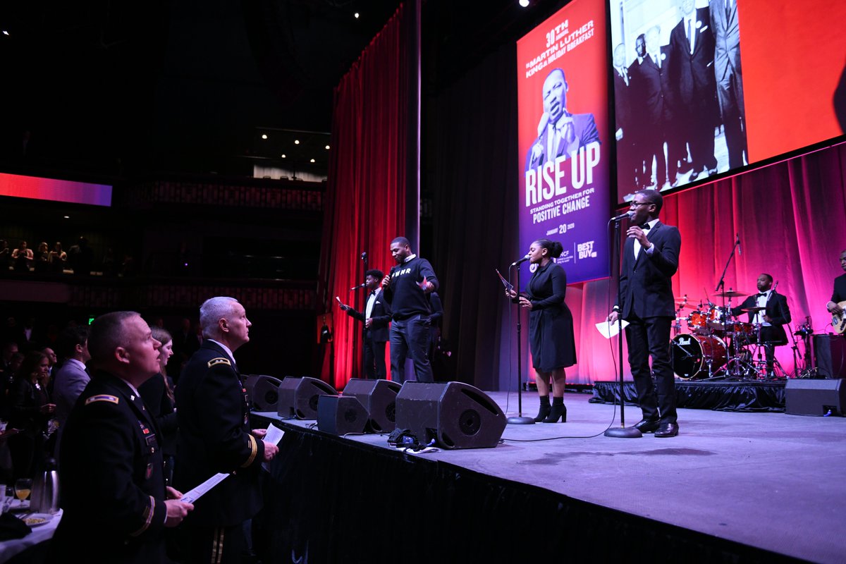MNNationalGuard's tweet photo. Leadership and junior members of the Minnesota National Guard had the opportunity to be a part of the 30th annual Martin Luther King national breakfast that took place at The Armory in Minneapolis this morning.
#mlkbreakfastmn https://t.co/r3NhUB4Gpg