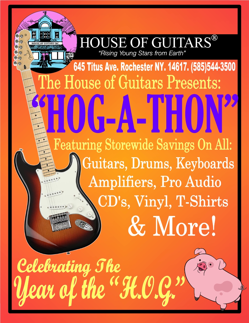 HouseofGuitars's tweet photo. Its the HOG-A-THON! We are celebrating the "Year of the HOG" and passing down all the cosmic savings to you! #hogathon #yearofthehog https://t.co/neIRqt9R33