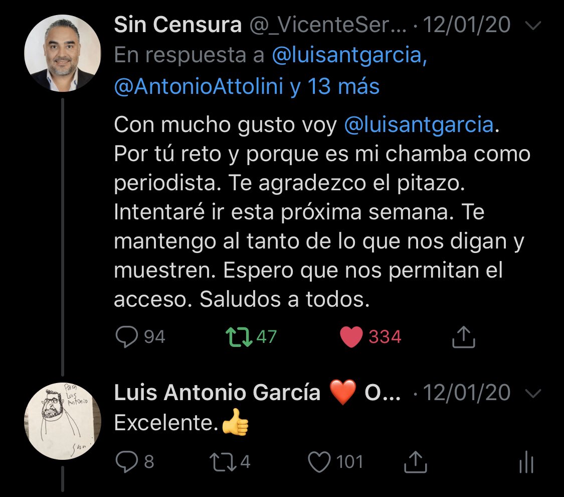 luisantgarcia's tweet photo. Hace varios días lancé el #ChairoChallenge a prominentes voceros de la 4T.
Sólo aceptó @_VicenteSerrano desde el día 12 de enero y se ofrecieron a acompañarlo @luisberman y @BogusBelgodere.
Hasta hoy no ha ido.
¿No va a cumplir o empezará a pedir prórrogas como @lopezobrador_? https://t.co/UdRJzmqvuV