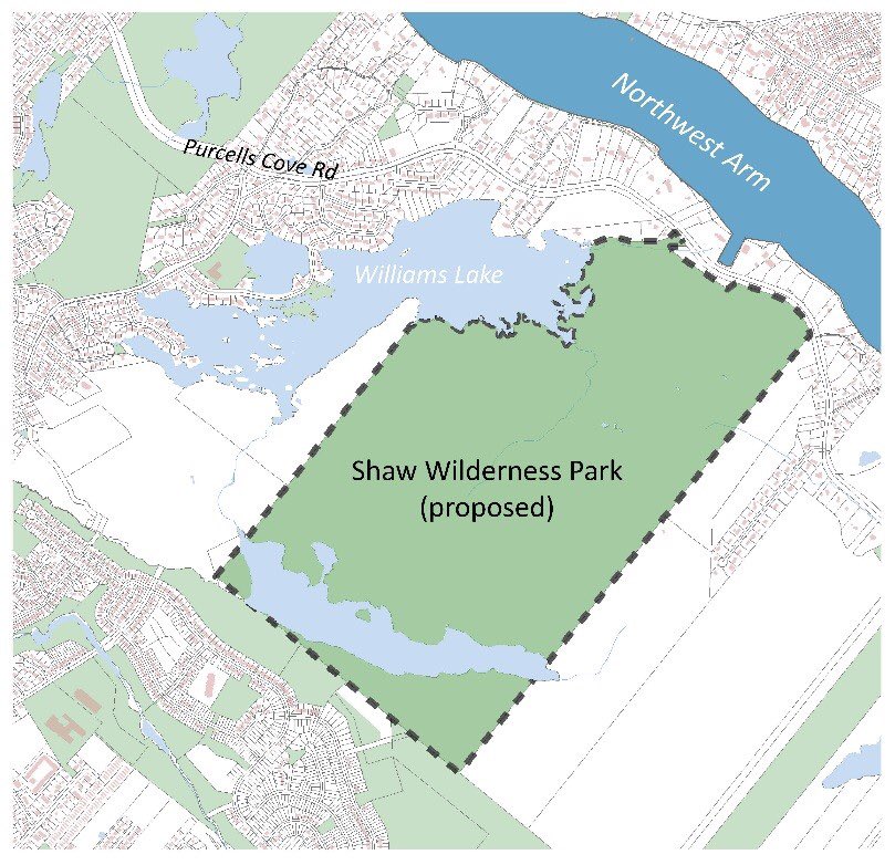 colindeacon's tweet photo. Huge, enthusiastic group out to celebrate the creation of the #ShawWildernessPark. Alan Shaw led a powerful partnership (@NCC_CNC, @hfxgov, fed & prov gov’ts, & https://t.co/0mFE6Sc4tW) creating a 153 hectare urban park, twice the size of Point Pleasant Park. #KeepHalifaxWild https://t.co/a6TBiMZy1s