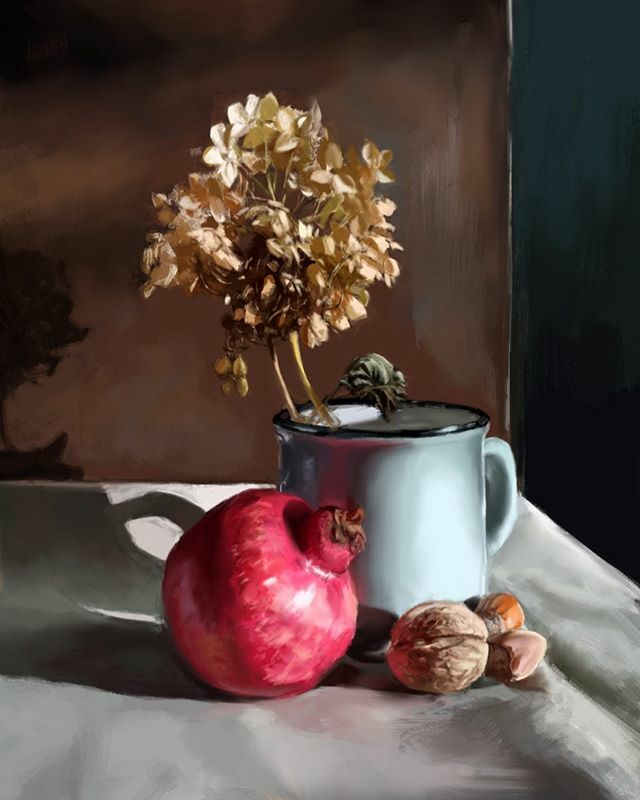 DigitalKurs's tweet photo. Wracamy do Was po dłuższej przerwie w zupełnie nowym wydaniu! ❤️🎨 czekajcie cierpliwie na nowe materiały do nauki rysunku w wersji online
.
Przedstawiamy jedną z prowadzących w naszej szkole - martwa natura wykonana techniką #digitalpainting przez a… … https://t.co/4X6Fj50C4F