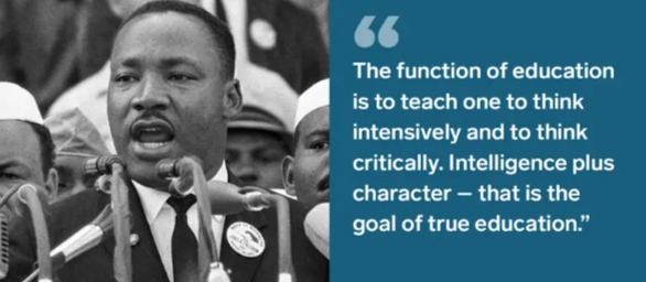 The function of #Education.  #MartinLutherKing #Quotes #MondayMotivation #MondayThoughts