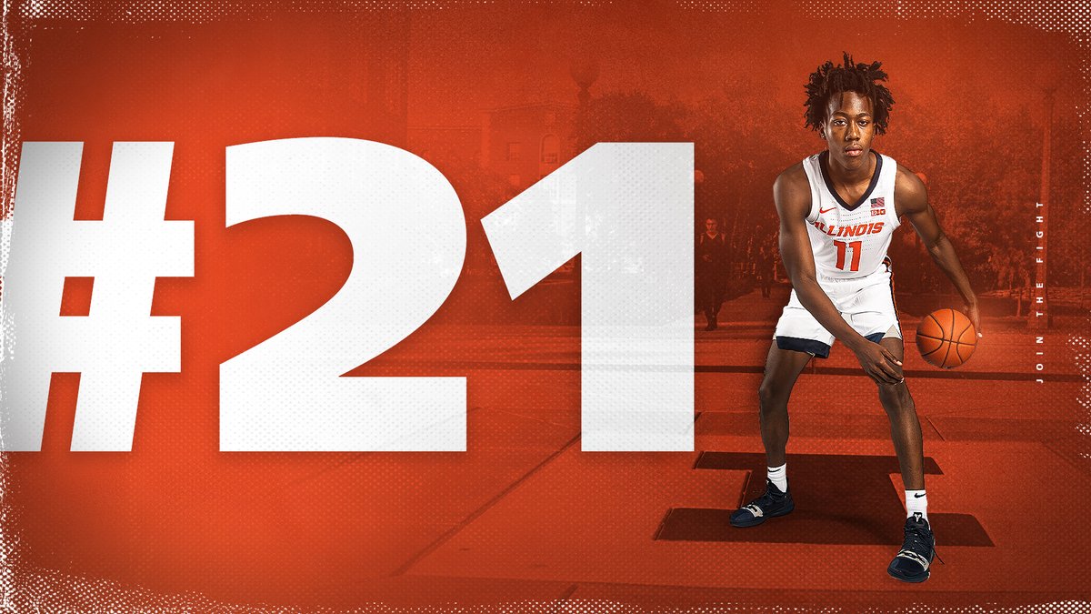 IlliniMBB's tweet photo. ⬆️ 3 spots in the @AP_Top25 

#Illini x #JointheFight 🔶🔷 https://t.co/0PhIObvQTE