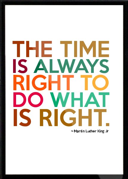 Celebrating the life of Martin Luther King, Jr. today. “The time is always right to do what is right.” ❤️ #MLKDay #MLK2020