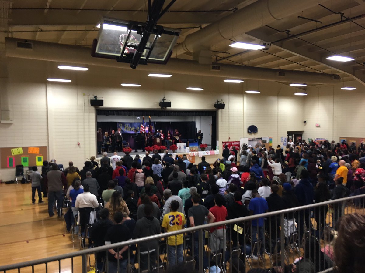 AMCHS AVID and ANCHOR in the house for 24th annual MLK March &amp; Presentation. Thank you, Mrs Elder!!! for your continued support, the bus, and lunch!