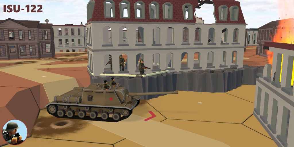 hexdraw's tweet photo. Tank of the day No 70: The Russian ISU-122 in our #secondfrontgame 
#makewargamesfun  #madewithunity #Lowpoly #indiegame #indiedev #russiantank #militaryvehicle #worldwartwotanks https://t.co/HDu1pZtY9A
