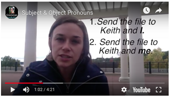 GrammarROCKS's tweet photo. "To Keith and me" or "To Keith and I"? https://t.co/iXkkxvHJlq https://t.co/opeAhElaEh