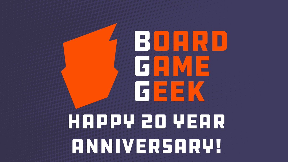 BoardGameGeek's tweet photo. Happy 20th Anniversary BGG! Jan 20, 2020 BoardGameGeek celebrates 20 years of gaming and geeks!
A Special "Thank You to all who contributed and sent happy greetings. We love you all. —BGG Staff https://t.co/8uFAOGYniX https://t.co/KoaLlBHjcf