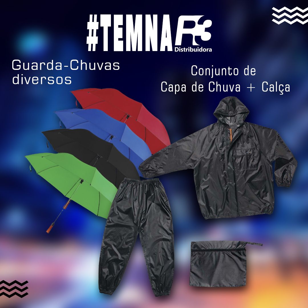 r3distri's tweet photo. Proteja-se da chuva com os produtos escolhidos para você. Além de diversos guarda-chuvas de diversos tipos e cores também possuímos esse conjunto de capa de chuva para a venda.
O que você precisa #temnaR3

#chuva #ceará #guardachuva #capa https://t.co/CcJDpVYjsx