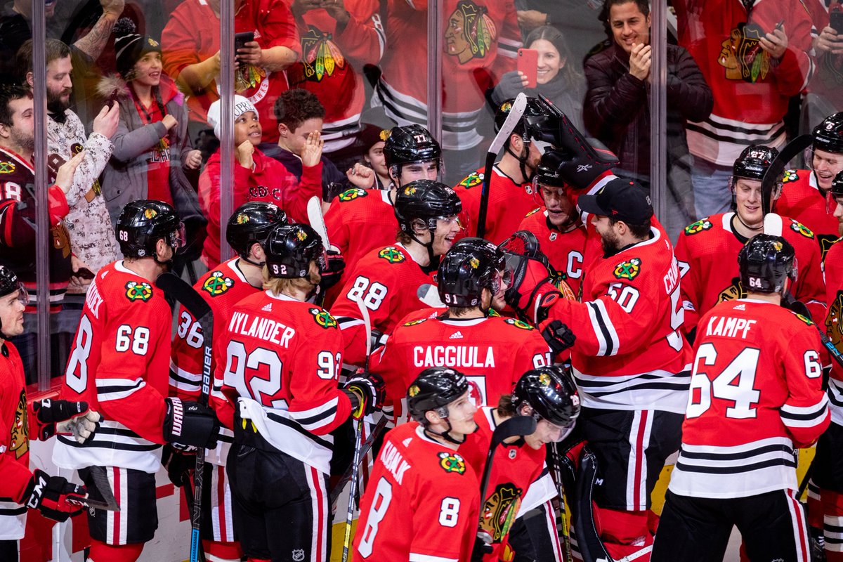 NHLBlackhawks's tweet photo. Still smiling 😊

#1Kane https://t.co/3mwPuZXvZv