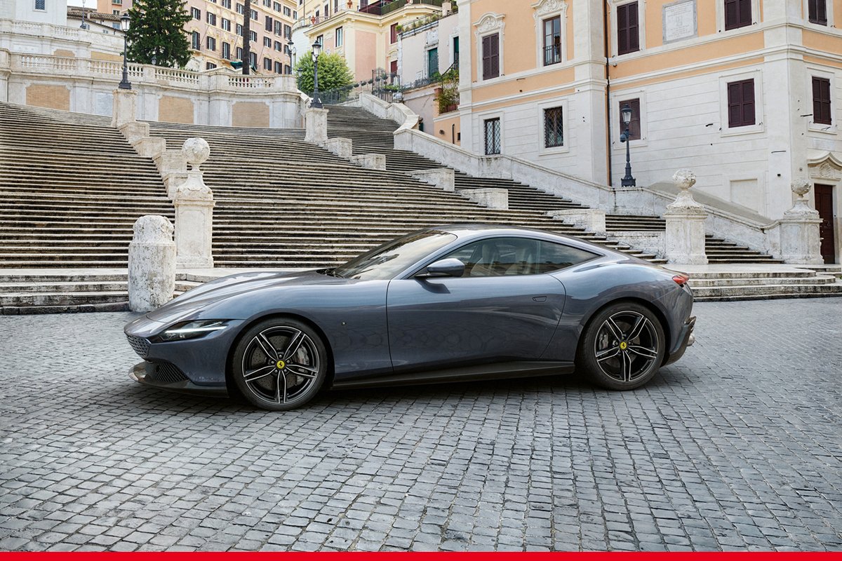 FerrariCFL's tweet photo. Celebrate #LaNuovaDolceVita with the all new #FerrariRoma

#Ferrari #MondayMorning https://t.co/ZldaI1Cnc6