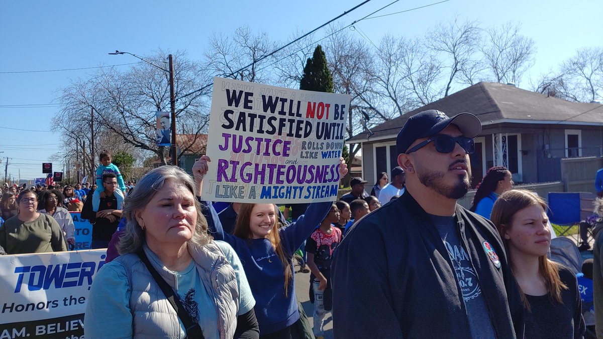 LostMapleNM's tweet photo. In the #MLKDay2020 March in #SanAntonio - largest in the nation! #MLKSA #SATX https://t.co/iHRSuNgWy7