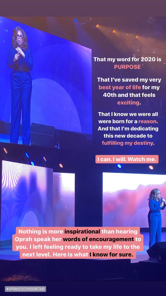 capotter3's tweet photo. Inspired after #Oprahs2020VisionTour in Charlotte. This is what I know for sure... https://t.co/aCcbmIZmuc