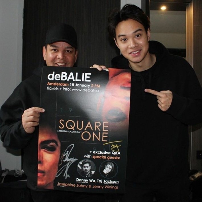 3T_Spain's tweet photo. Via Instagram 
@tajjackson3 en Amsterdam en el estreno del Documental Square One (18/01) @SquareOneMJ @JacksonSource #michaeljackson #squareone #dannywu #jennywinings #josephinezhony #amsterdam https://t.co/I6qCYEwzk4