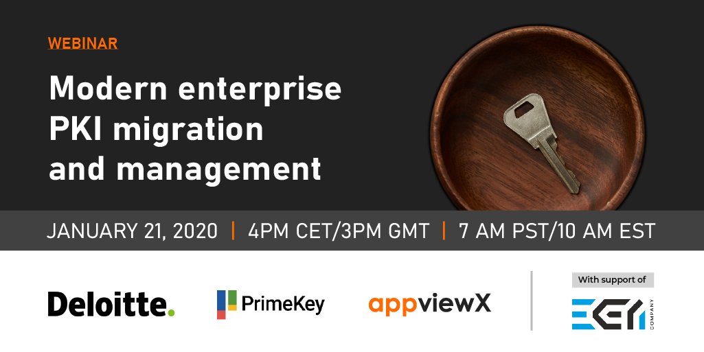 Webinar - Modern Enterprise PKI Migration and Management