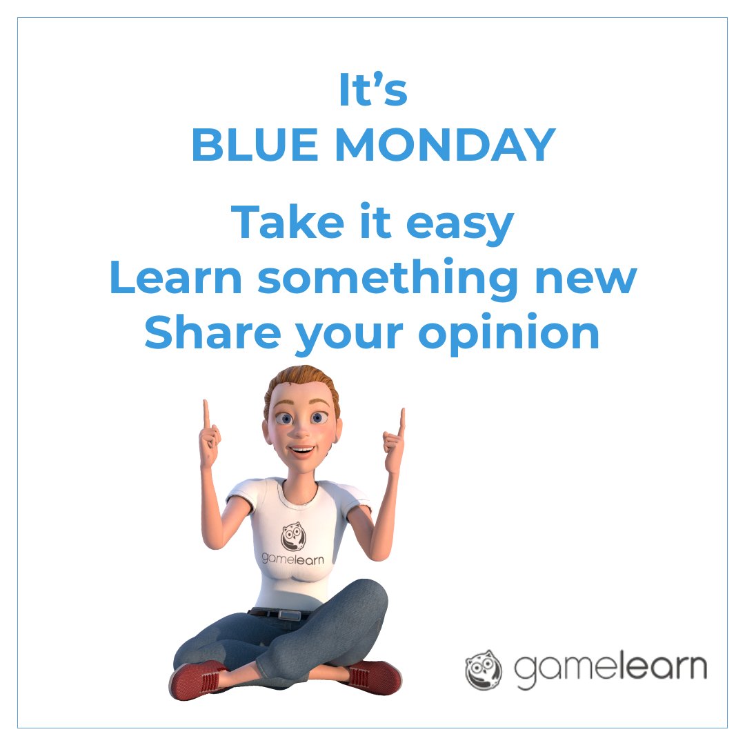 Gamelearn's tweet photo. Don't let the blues get you down! Bye, #BlueMonday!
#LearningIsFunAgain #gamification https://t.co/678bYC9LmI