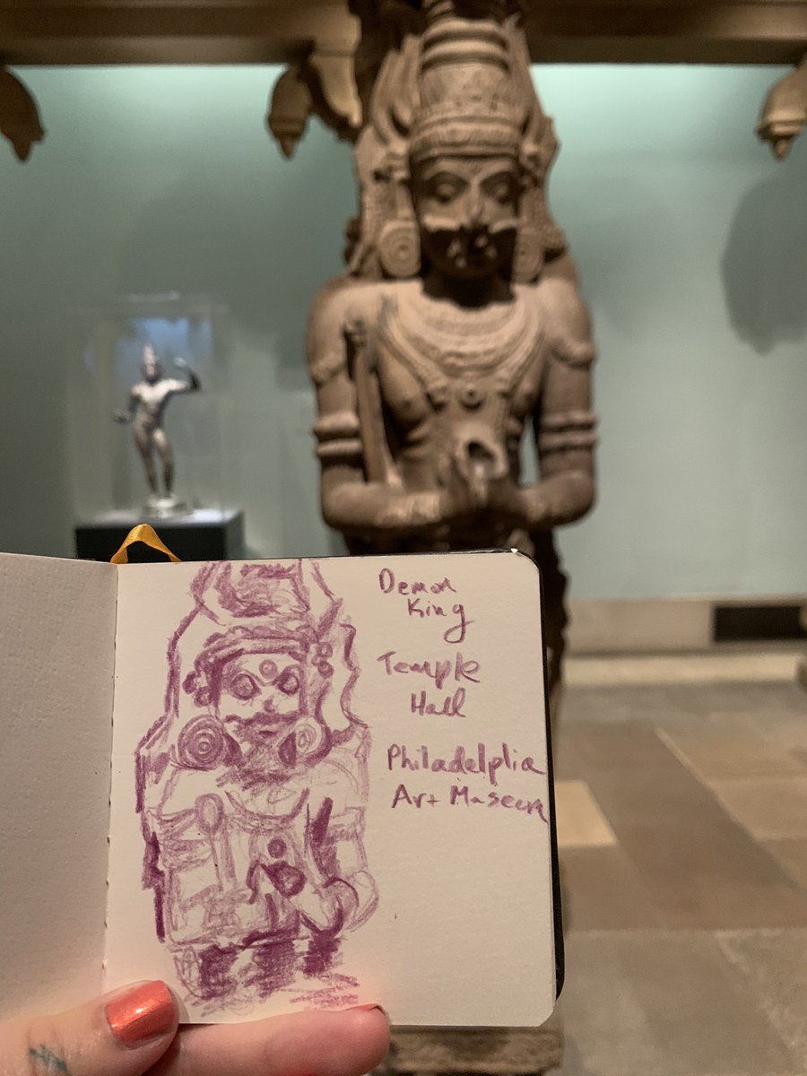 Sketching in The Temple Hall. #philadelphiaartmuseum