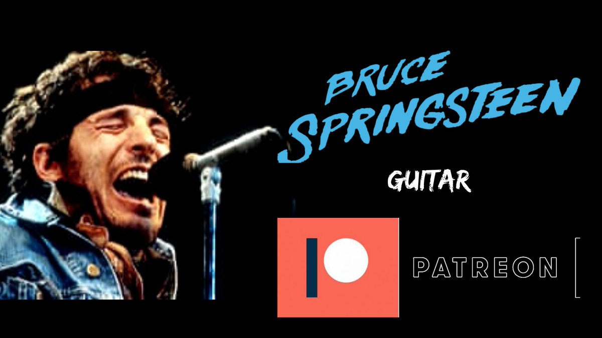 BruceGuitar2's tweet photo. The Bruce Springsteen guitar Patreon page is now live! Head on over to the site to unlock the Adam Raised A Cain guitar solo video + backing track. All other files will be sent out on the 1st of the month :). Any questions feel free to ask!

https://t.co/Y8wv3XMCTv https://t.co/ArxpkfVmK0