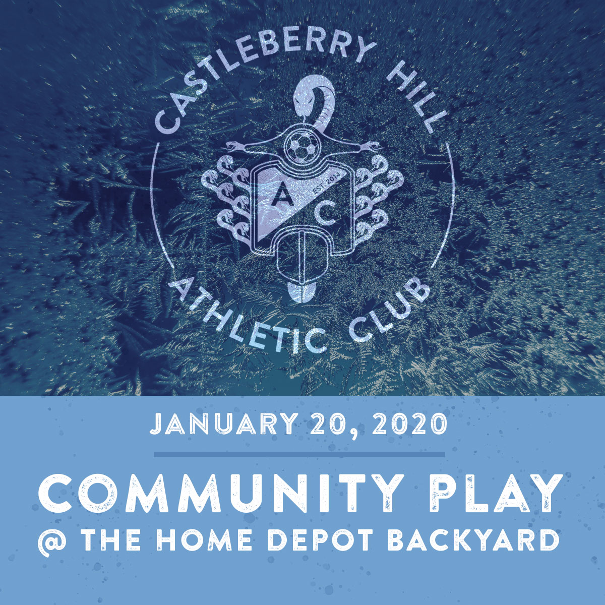 Game on! Pack your warm gloves, cause it will be cold. See you tonight for our weekly community play.

#CHAC #CastleberryHillAC #CastleberryHill #Atlanta #ATL #NvmqvamSolvsBibes #Soccer #PickUpSoccer #CommunityPlay #KickAbout