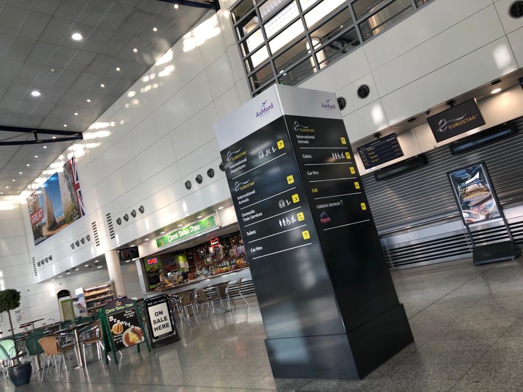 MedashSigns's tweet image. Here’s a recent project which was manufactured and installed by us for Mitie at the Ashford International Station #aluminum #freestandingsign #directionalsigns #foursidedsign #bespokesign #creativesignage #madebymedashsigns #supportlocalbusiness #mitie #eurostar