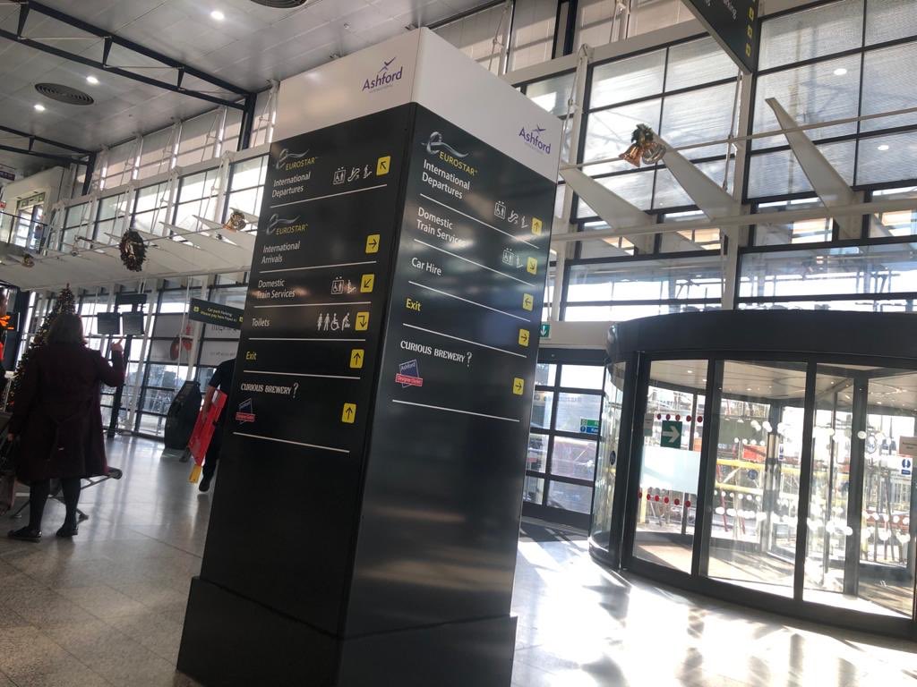 MedashSigns's tweet image. Here’s a recent project which was manufactured and installed by us for Mitie at the Ashford International Station #aluminum #freestandingsign #directionalsigns #foursidedsign #bespokesign #creativesignage #madebymedashsigns #supportlocalbusiness #mitie #eurostar