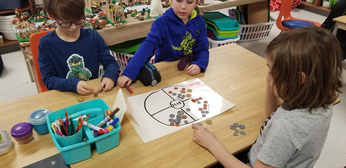 MrsDosmansClass's tweet photo. Money Monday was a success today. Students applied ideas they have been testing in our money talks, and showed me understandings and misconceptions! #groupworkrocks https://t.co/5MCI8mYon4