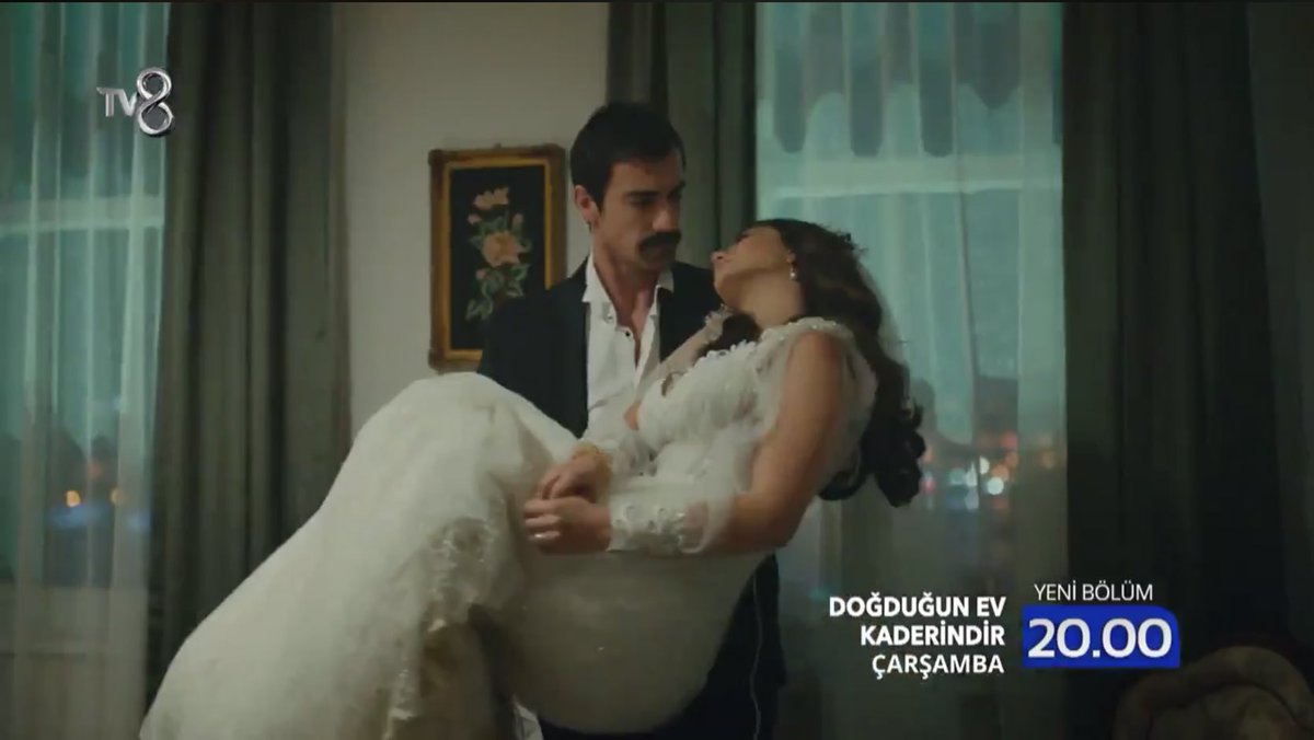 After a horrific night,falling asleep while crying/sobbing Mehdi checked on her & saw her wife sleeping on chair. She carried her w/ gentleness like a delicate present careful not to break. His softness on her. Love oh love  #DemetÖzdemir  #İbrahimÇelikkol  #DoğduğunEvKaderindir