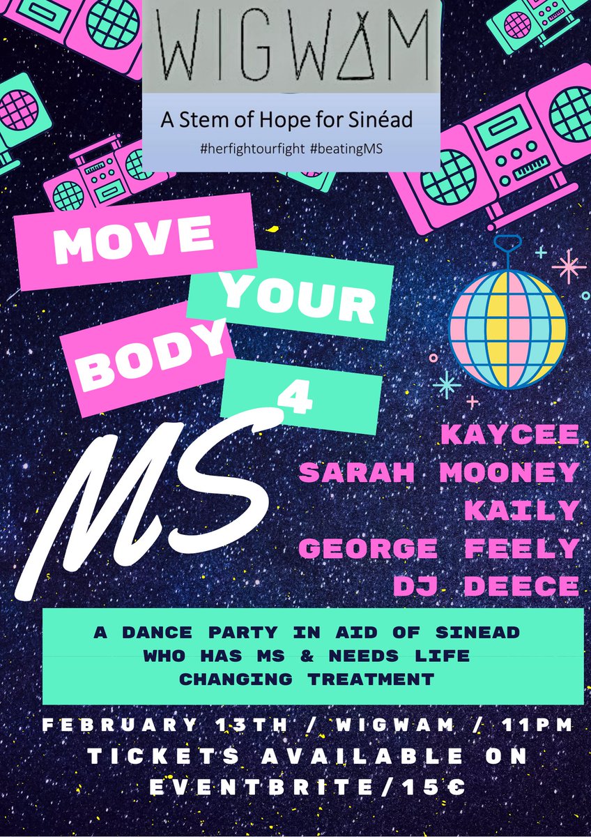 teamneaders's tweet photo. @AlGibbs104 #AlGibbs would you be able to RT, great night in store for a really great cause, #moveyourbody4MS organised by @Shaunadee_ to raise money to get her Aunt Sinéad treatment for MS over in Mexico #herfightourfight #beatingMS #teamneaders https://t.co/nvz6Z5nOkz