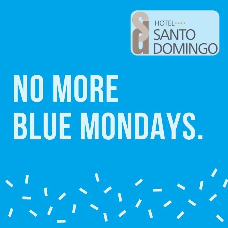 InhalaHotel's tweet photo. En el Hotel Santo Domingo queremos hacer del #BlueMonday (el día más triste del año), el inicio de la semana más feliz. 
Visita la nueva entrada de blog y escucha la lista de Spotify “No more Blue Mondays - Hotel Santo Domingo” 🙌🏻 https://t.co/SZsVzGzT1e https://t.co/eaBx0axvvc