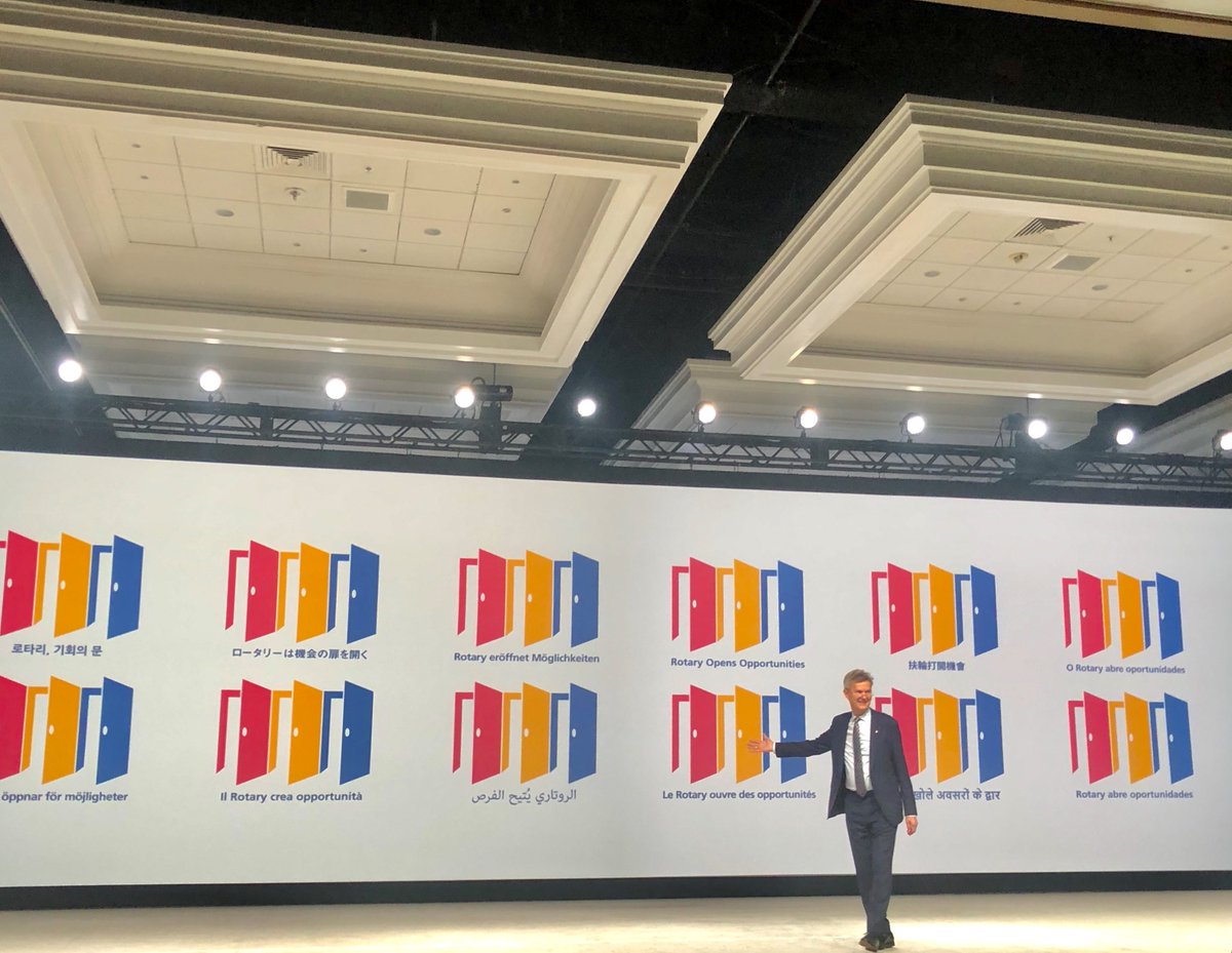 RotaryFR's tweet image. « Le Rotary n'est pas simplement un club que l'on rejoint mais plutôt une invitation à saisir d'innombrables opportunités. C’est pourquoi, le thème 2020/2021 est Le Rotary ouvre des opportunités. » – Holger Knaack, président élu du Rotary