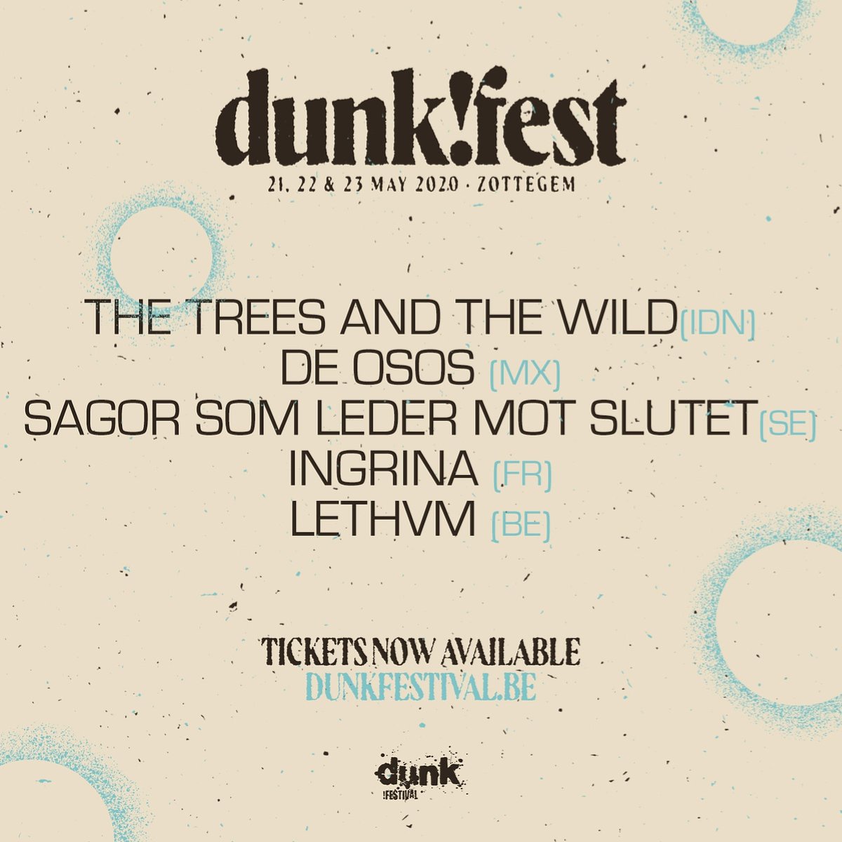 ¡Está pasando!

¡Estamos muy emocionados por anunciar que nuestra primera visita a Europa será al Dunk!festival 2020 en Zottegem, Bélgica el próximo 23 de Mayo!