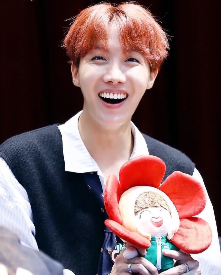 J-Hope's sunny disposition and full-face smile can make anyone's day brighter.
