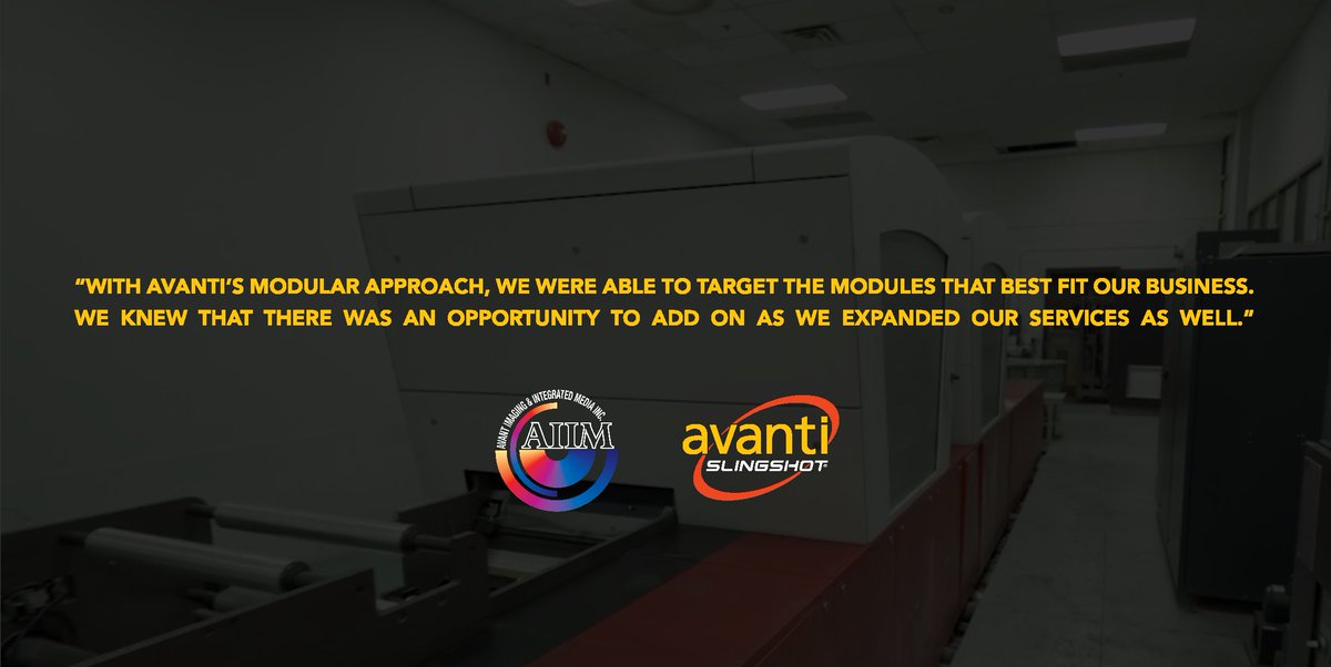 avantisystems's tweet photo. Customer Success Story: Why did AIIM chose Avanti Slingshot Print MIS?

https://t.co/Puar5Whhhr

#printing #printmis #Print #MIS #AskAvanti #ROI #printer #printproduction #printplanning #printmanagement #printautomation #digitalprint https://t.co/SGfqIPImmi
